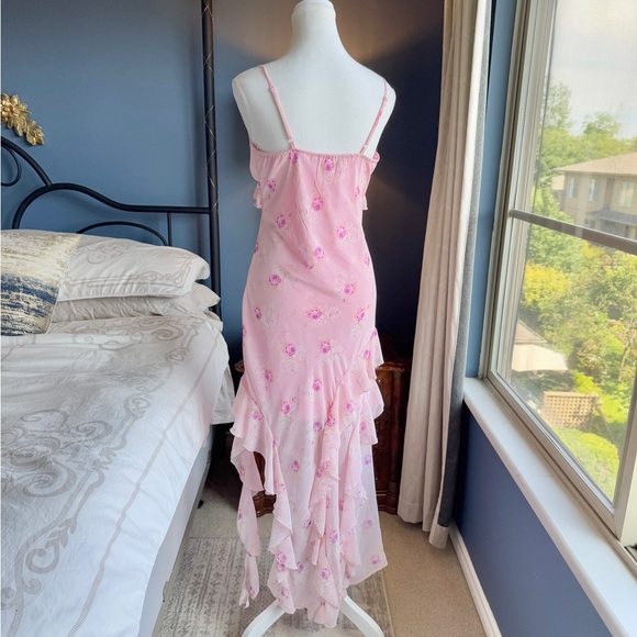 Pink Floral Ruffle Dress - Picture 7 of 15